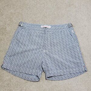 ORLEBAR BROWN Shorter-Length Swim Shorts Trunks 4.5" Lined Polka Dot Men's 28